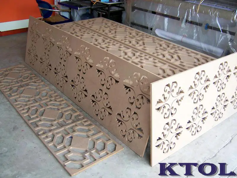 mdf cutting sample by 2 flute straight router bit endmill