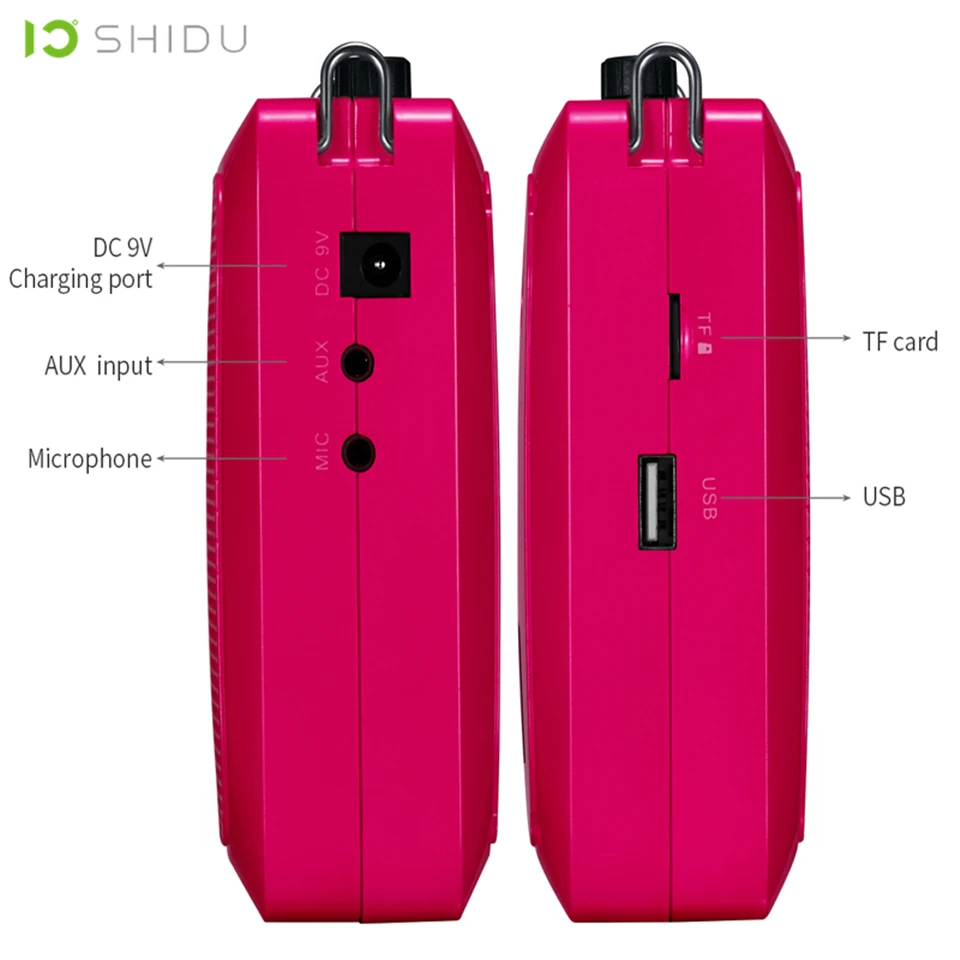 SHIDU 25 Вт ультра портативный мини аудио Bluetooth динамик запись UHF беспроводной