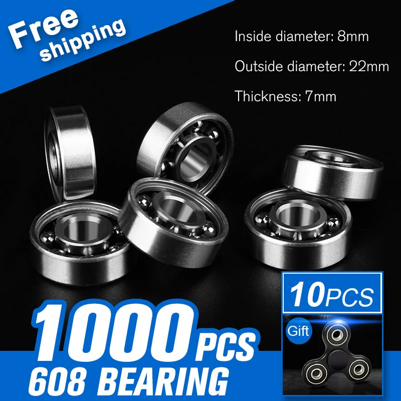 

1000pcs 608 Bearing Ball For Tri-Spinner Fidget Plastic Sensory Hand Fidget Spinners Funny Anti Stress Toys Accessories