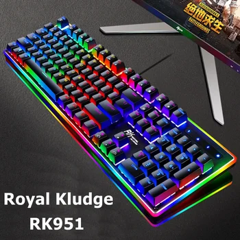 

Royal Kludge RK951 Backlit USB Wired Mechanical Gaming Keyboard Esport Desktop Notebook Keyboard Macro Programming