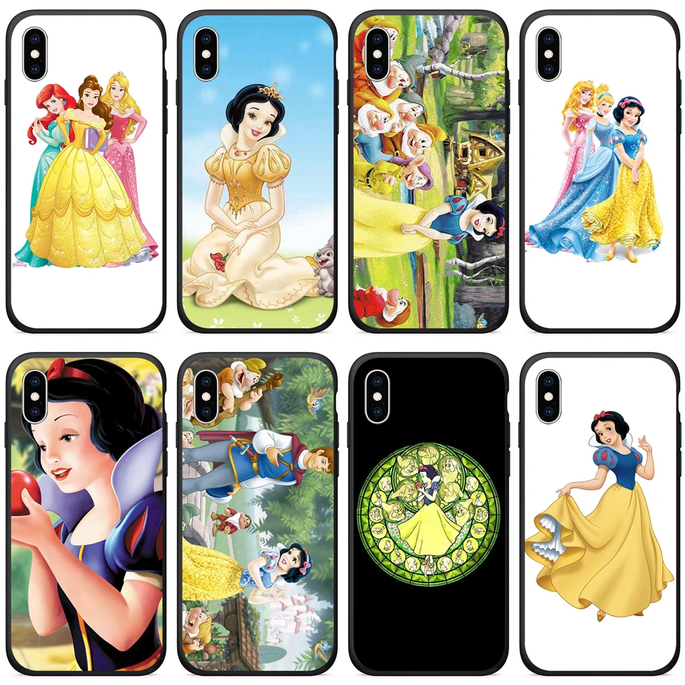 TPU Phone Case for iPhone xr case Silicone Cover Snow White and the Seven Dwarfs 8 Plus 6 6s se x xs max 5s |