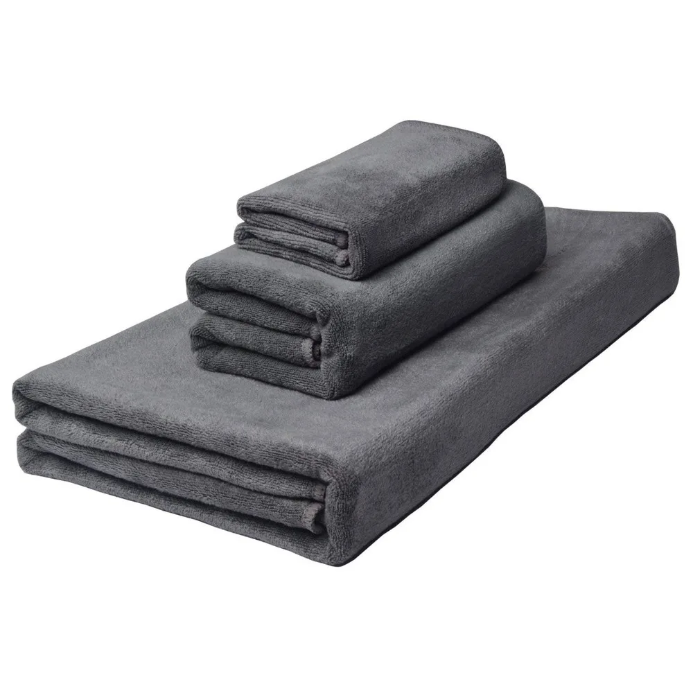 Bathroom Microfiber Baby Bath Hand Towel Set Face Towel Washcloth For