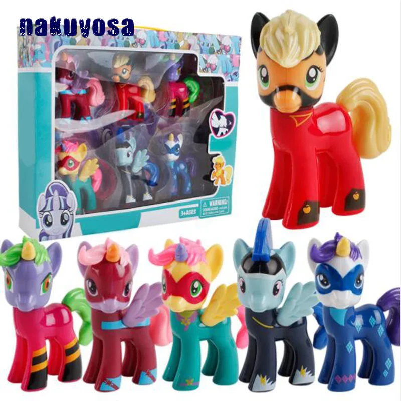 Head Rotatable Muticolor Horse Toy Multiple Styles Unicorn Cartoon Garage Kit font b Doll b font