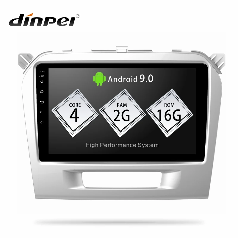 

Dinpei Android 9.0 Car Radio Multimedia Player For Suzuki Vitara 2015 2016 2017 2018 GPS Navigation 4G wifi video