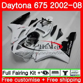 

Body kit For Triumph Daytona 675 02 03 04 05 06 07 08 87SH7 Daytona white black 675 2002 2003 2004 2005 2006 2007 2008 Fairing