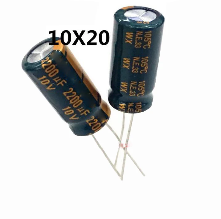 10V 2200uF Electrolytic Capacitor for motherboard 10V2200uF 10*20 2pcs