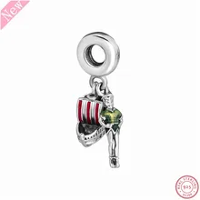 Разноцветная эмаль Питер Пэн Подвеска Шарм бусины для женщин Изготовление ювелирных изделий DIY Fit PANDORA талисманы Серебро 925 FL846