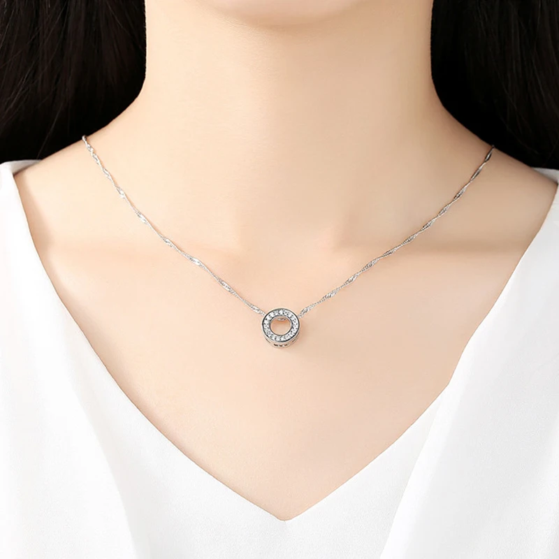 Circle Unique Fashion Simple Popular Necklace Pendant Creative Round Charm Delicate Accessories Special Pretty | Украшения и