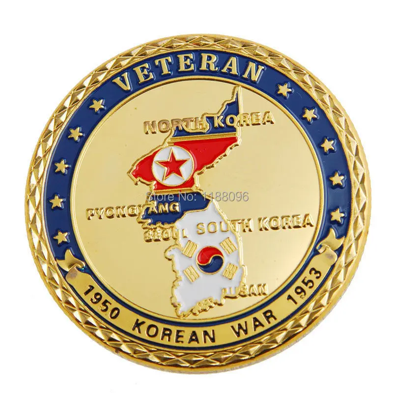 

Wholesale and retail Low price KOREAN WAR VETERAN MILITARY CHALLENGE COIN hl50213