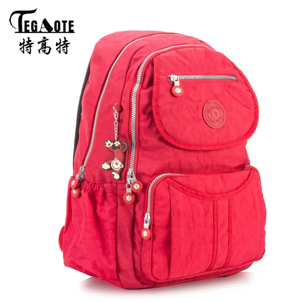 Us 18 99 49 Off Tegaote Classic School Backpacks For Age S Students Book Bag Man Backpack Nylon Casual Laptop Daypack Female In