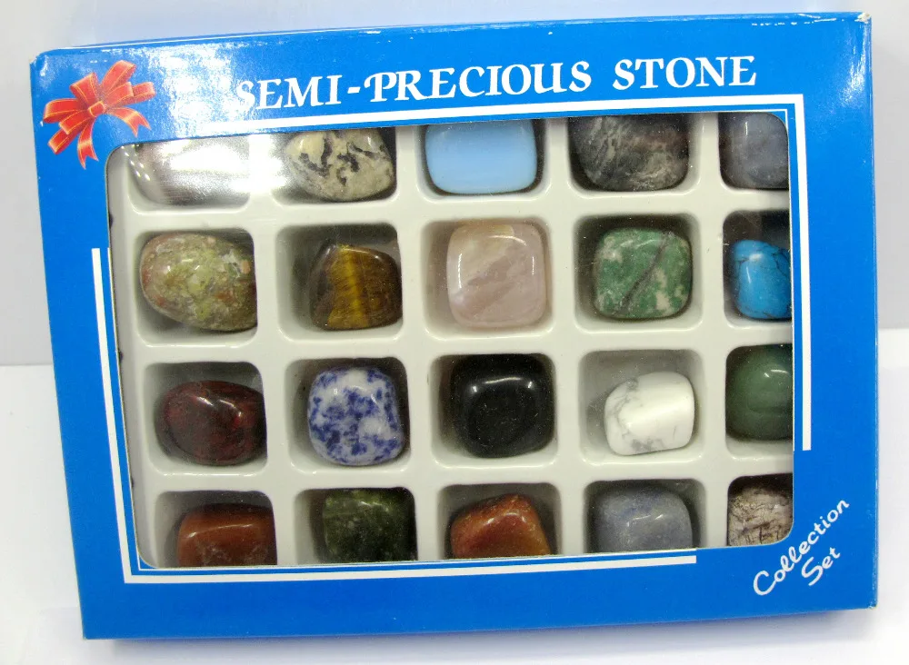 Смесь природных камней выпавшие камни лечебные Gen камень россыпью бисера 20 камней/лот = 1 коробка