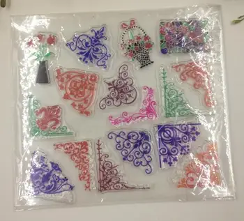 

100 pcs Fashion Hot Flower vine Design Clear Transparent Stamp DIY Scrapbooking/Card Making/Christmas Decoration
