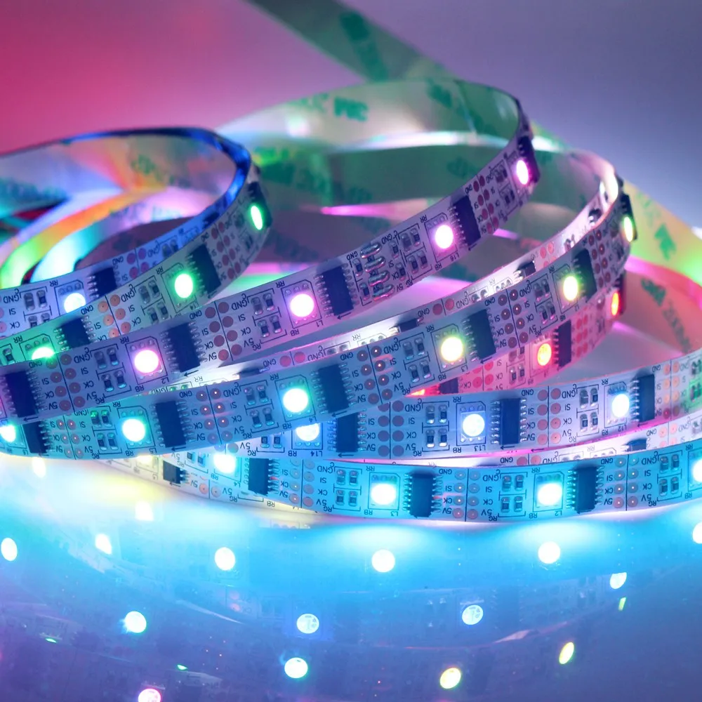 WS2801 LED strip Raspberry Pi control LED strip For Arduino Development Ambilight TV White Or Black PCB 1