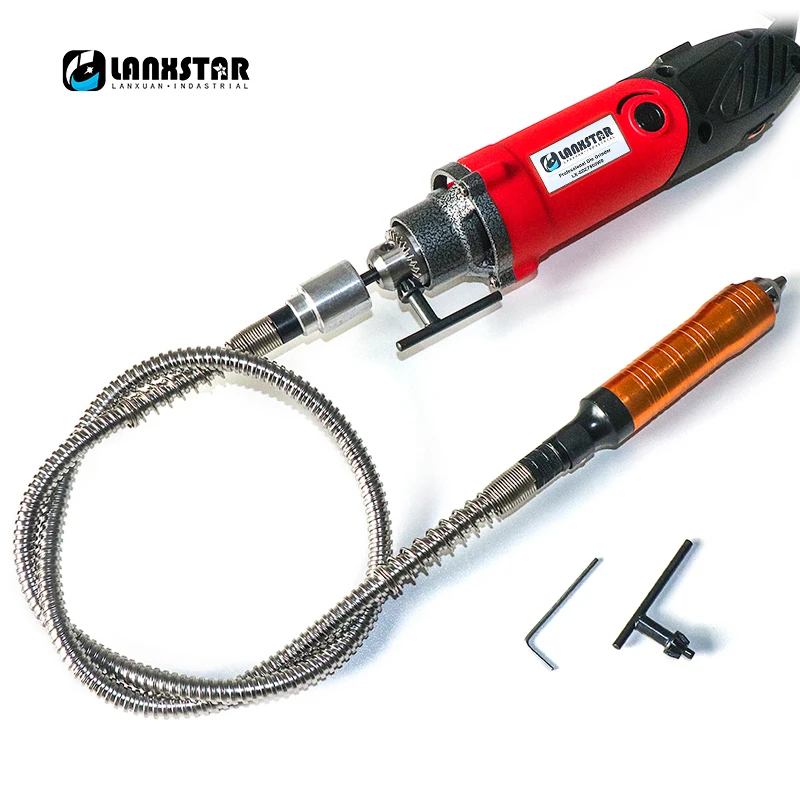 Goede LANXSTAR 7500WS Roterende Elektrische Boor Dremel Stijl Elektrische Boor Machine Power Tool 6mm Mutifuction Chuck Beitel Flexibele As