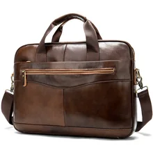 Высококачественный портфель из воловьей кожи, мужские сумки из натуральной кожи, сумки через плечо, мужские роскошные деловые сумки-мессенджеры для ноутбука