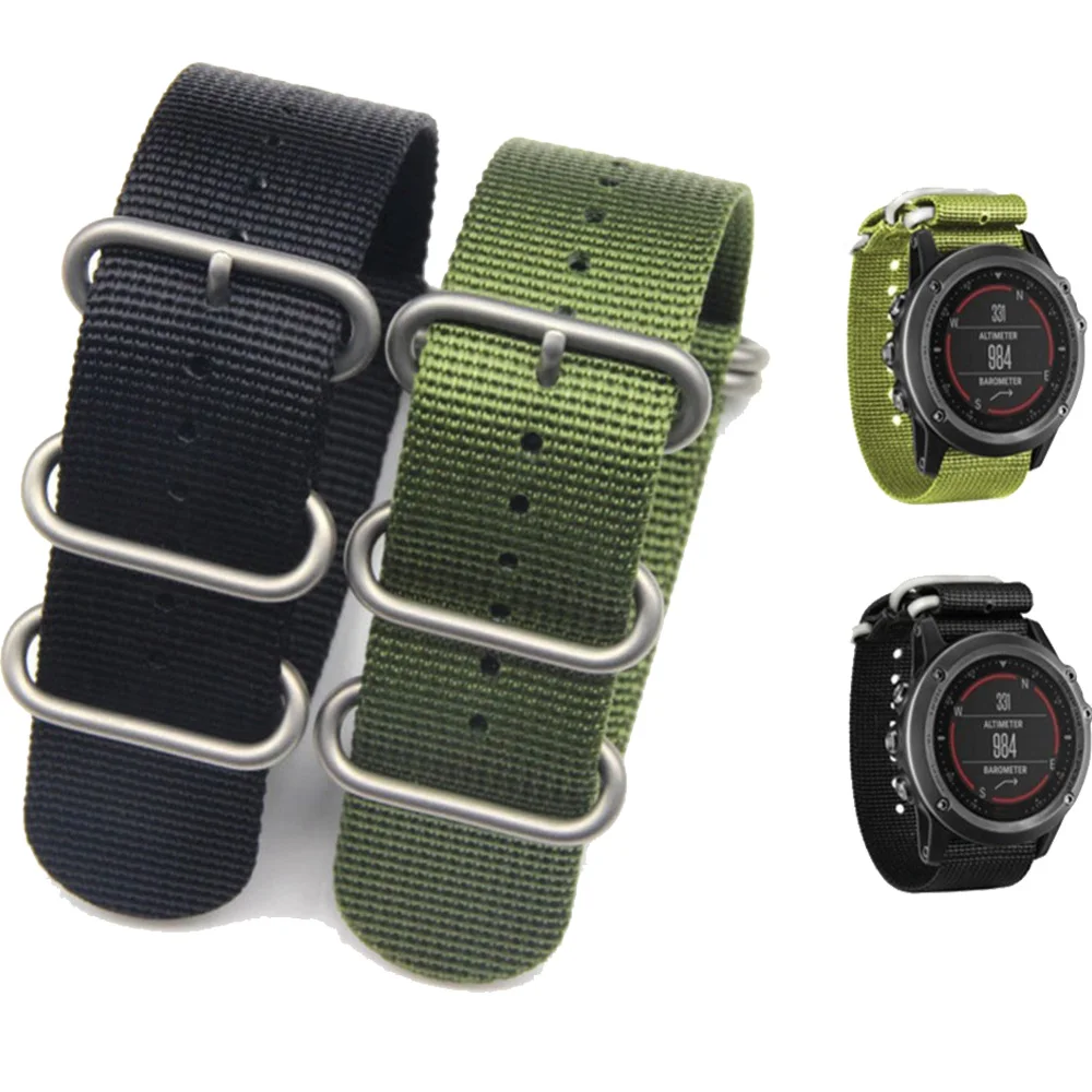 

26MM Nylon Strap For Garmin Fenix 3/5X Replaceable Watch Band Strap Wristbands For Garmin Fenix 5X Smart Bracelet Accessories
