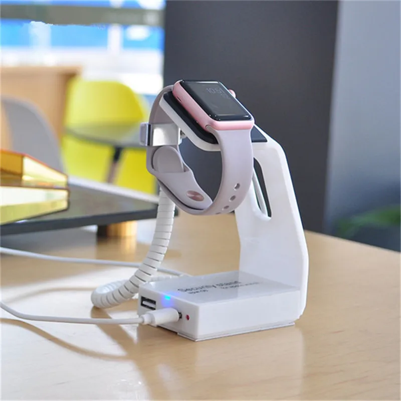 

(5 set /lot ) white color abs remote control anti theft display stand for applewatch