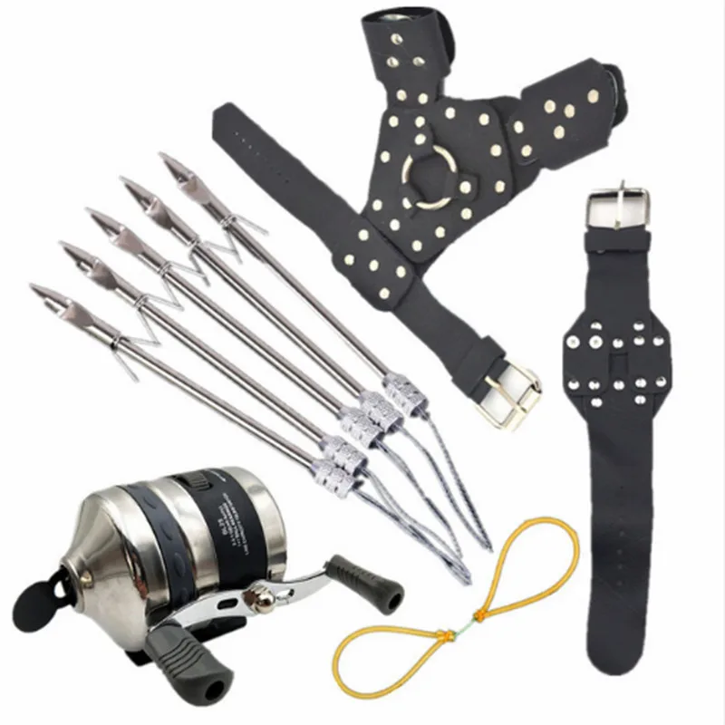 Billig Hohe qualität leistungsstarke angeln set DIY professionelle pfeil jagd slingshot katapult outdoor jagd