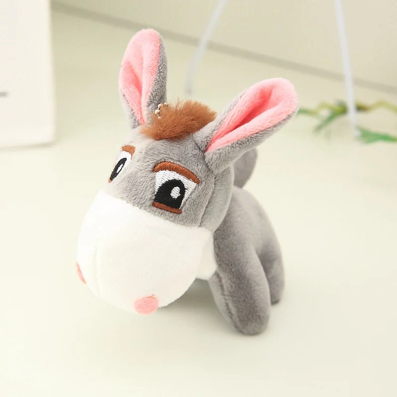 10 см Kawaii маленький плюшевый Ослик Игрушки милый мини кулон мягкие животные Кукла