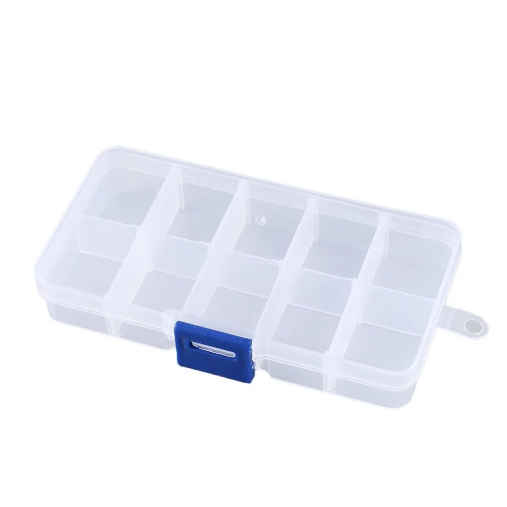 10-36 Compartment Slots Cells Portable Tool Box Electronic Parts Screw Beads Ring Jewelry Plastic Storage Box Container Holder