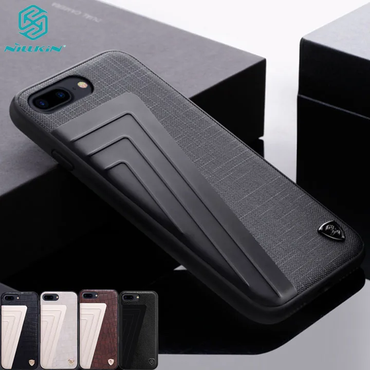 iphone 8 plus wallet case For iphone 7 8 Flip Case iphone 7+ 8+ PLUS Cover Nillkin Qin Vintage Leather Card Pocket Flip Cover For iphone 8 Phone Bags iphone 8 leather case