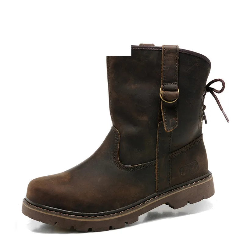 Пояса из натуральной кожи Мужские ботинки винтажные мотоботы Для мужчин коричневый высокое качество 28-66 - Цвет: Brown