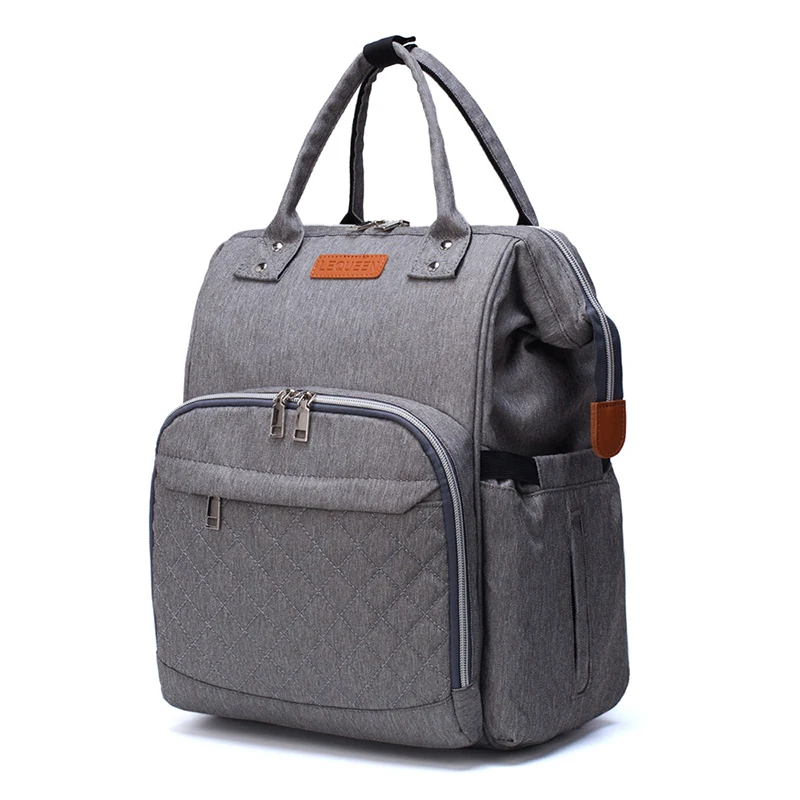 Goedkoop Lequeen Luier Luiertas Babyverzorging Outdoor Wandelwagen Organizer Tas Waterdichte Reizen Moederschap Patchwork Tas Verpleging Rugzak