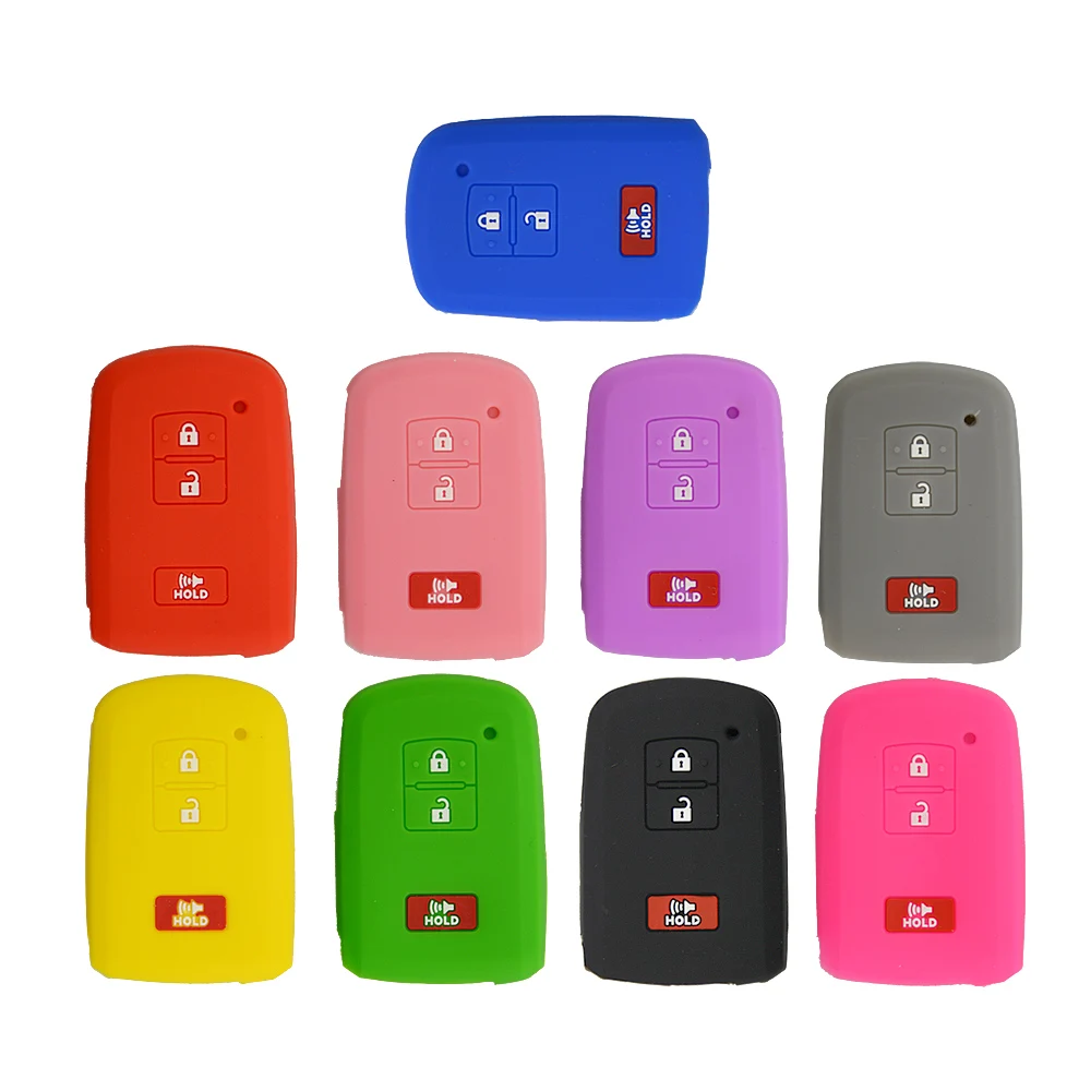 3 button silicone car key case for Toyota 1