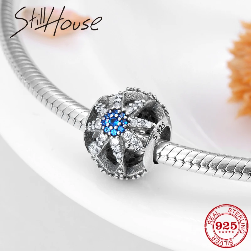 

Magical Eight Pointed Star Hollow Authentic 925 Sterling Silver Charms Beads Fit Original Pandora Charm Bracelet Jewelry making