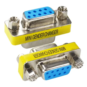 

New RS232 9 Pin Female / Female Gender Changer Adapter DB9 Serial M-F Extender Connector Converter Coupler DJA99