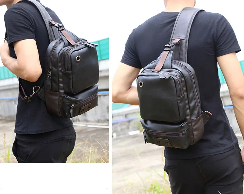 respirável couro do plutônio crossbody sacos para