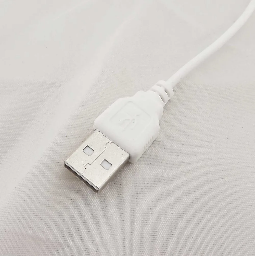 10 шт. 3.5 мм AUX аудио разъем USB 2.0 Мужской зарядный кабель адаптер автомобиля шнура MP3 белый 18 см