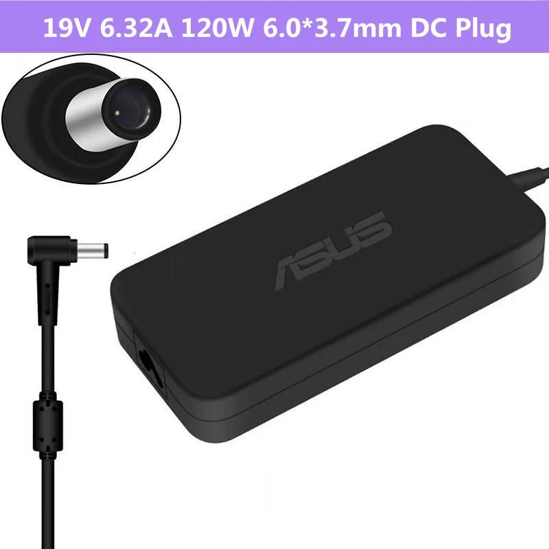 19V 6.32A 120W 5.5&times;2.5mm / 6.0&times;3.7mm / 4.5&times;3.0mm PA-1121-28 AC Adapter Power Charger Replacement parts For Asus Laptop laptop charger