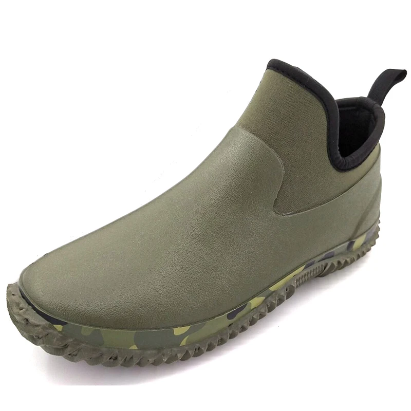 

Autumn Rainy Men Shoes Waterproof Rubber Rain Boots Men Casual Shoes Spring Outdoor Rainboots Botas Hombre Flat Ankle Boots