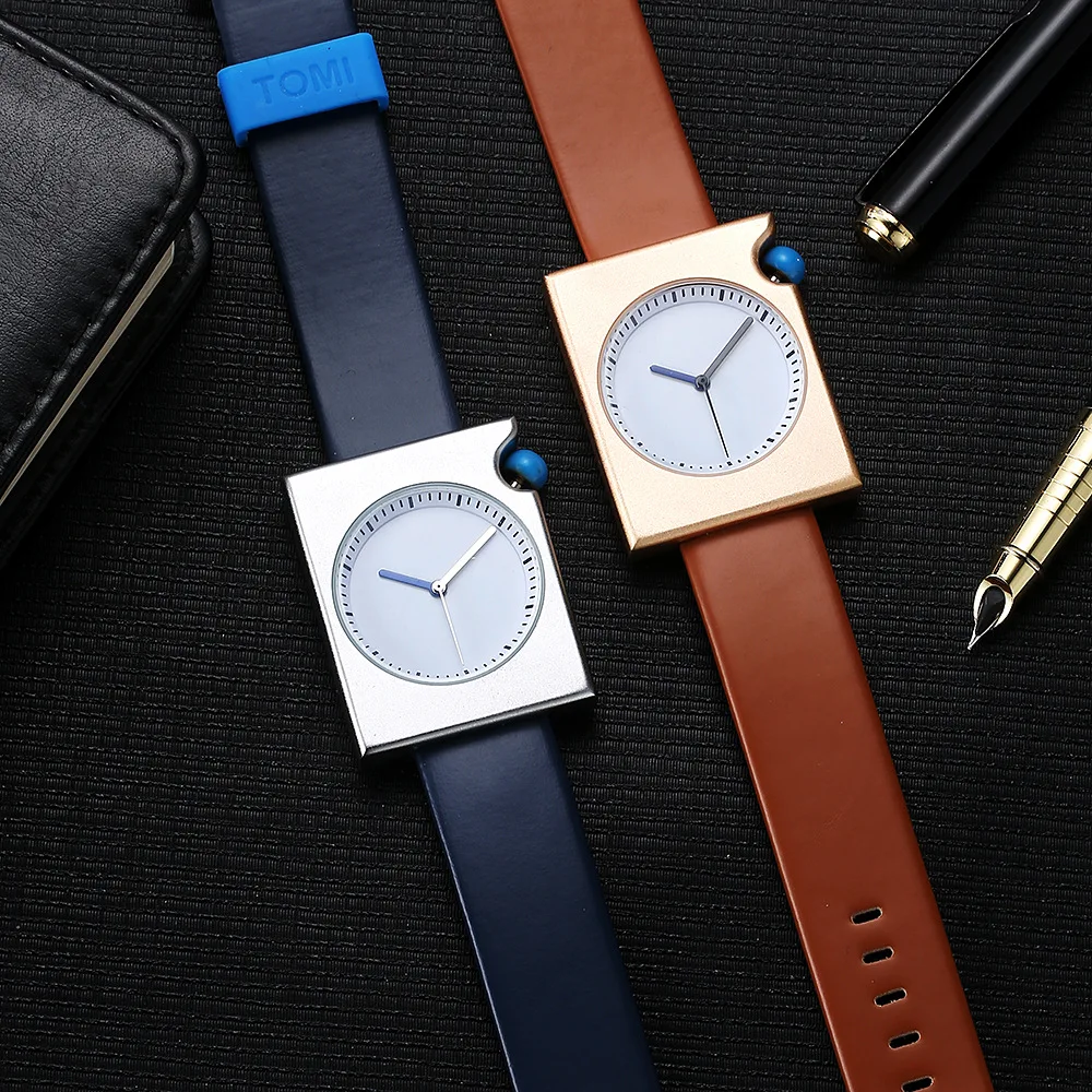 Tomi Fashion Quartz Watch Men Watches Top Brand Luxury Male Clock Mens Square Wrist Watch Hodinky Relogio Masculino