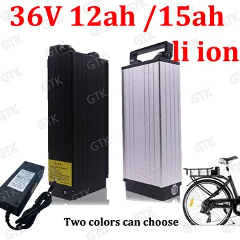 

36V 15AH lithium ion 36v 12ah li ion BMS Rear rack batteria 18650 for 1000w Bike Scooter bicycle + 3A charger