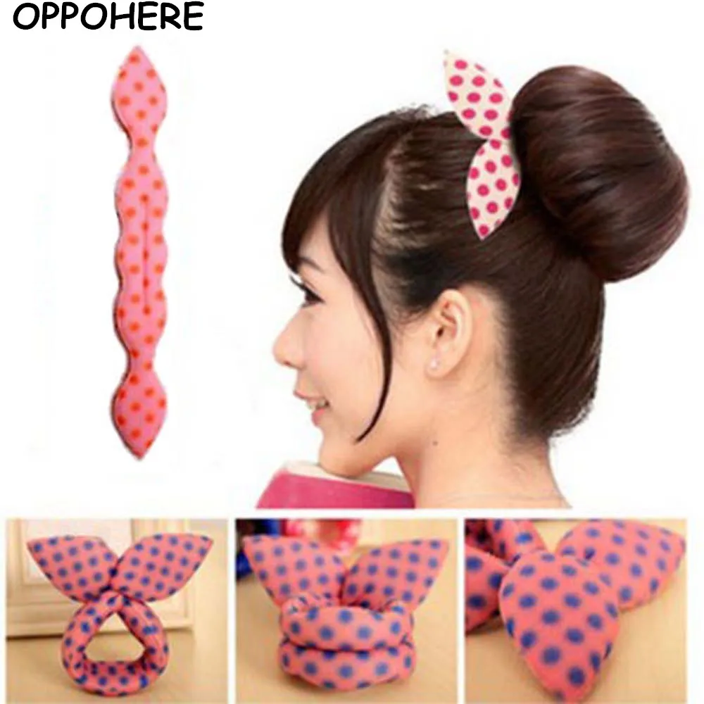 

1pc Fashion Hair Twister Hairband Hairstyle Aid Twister Twister Knot rabbit ears hair accessories 2 Colors