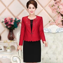 Высокое качество,, Для женщин Повседневная обувь костюм платье средней преклонного возрста женская одежда плюс Размеры