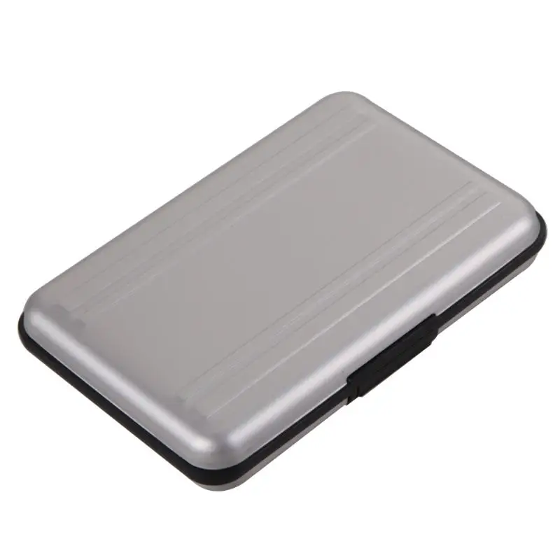 ALLOYSEED 10,3*7,4*1,7 см серебристый портативный пластиковый корпус 16 слотов(8+ 8) для Micro SD и для sd-карт держатель для карт памяти чехол для карт памяти