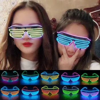 

Double Color Flashing Glasses LED Light Goggles for Halloween Party Bar 669