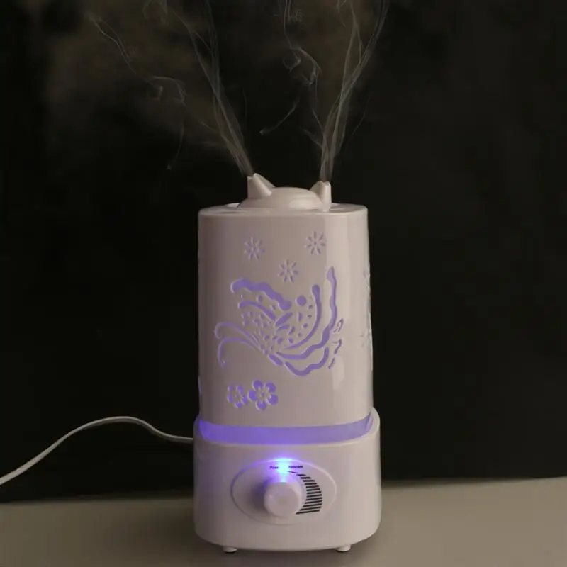 

1.5L Ultrasonic Home Aroma Humidifier LED Light Air Diffuser Purifier Lonizer Atomizer With US Plug Led Night Light