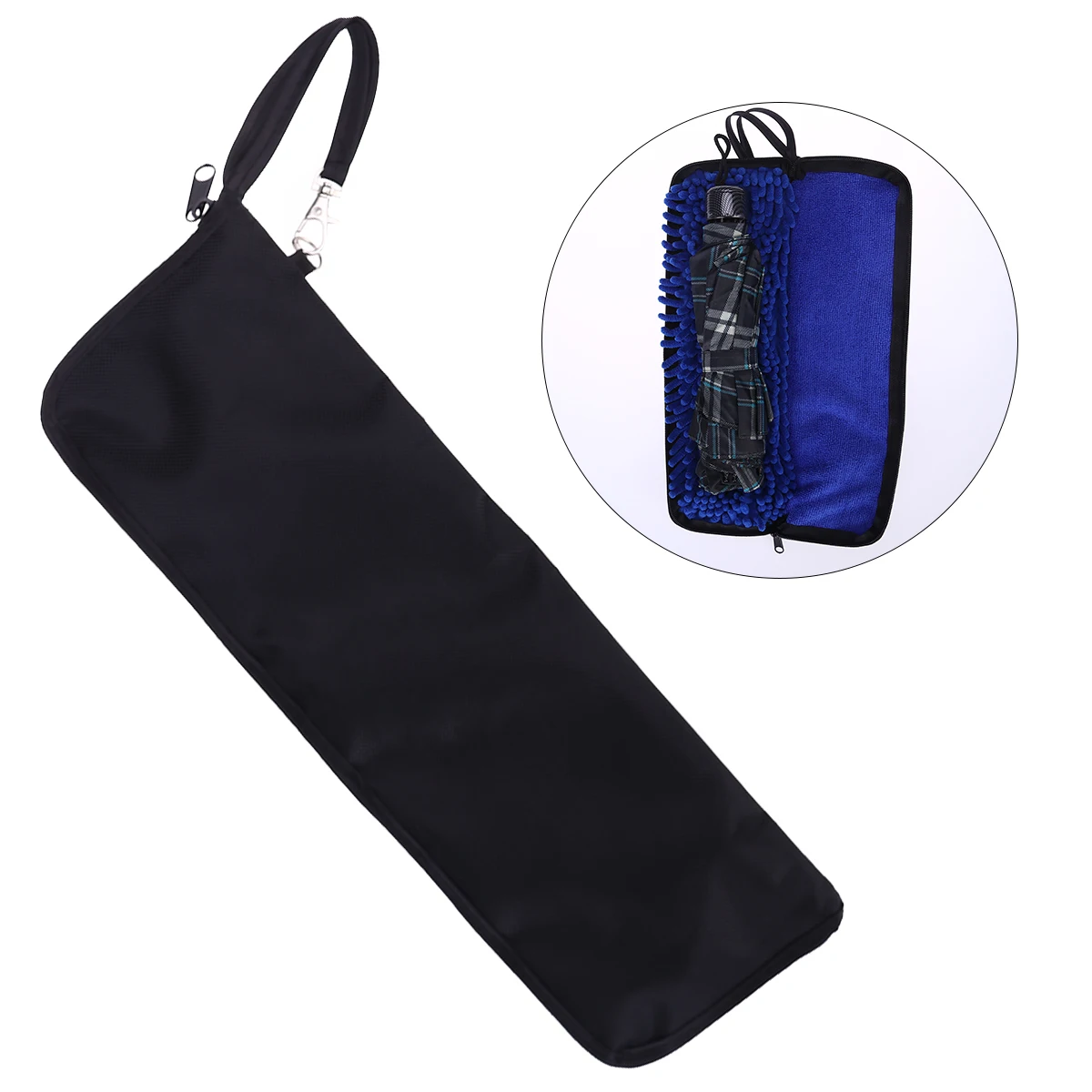 Прочный водопоглощающая зонтик сумка на молнии Застежка Портативный мешок(синий