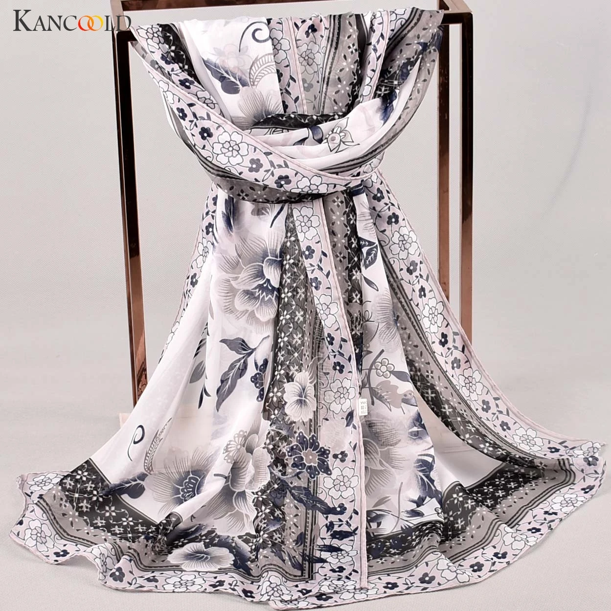 

KANCOOLD Scarf Women Fashion Printed Soft Chiffon Shawl Scarf Wrap Wraps Scarves High quality casual scarf women 2018Nov5