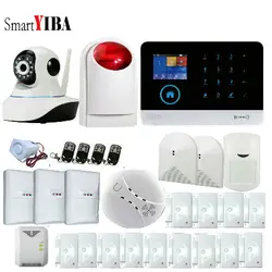 SmartYIBA сигнализация для дома беспроводной wifi умный дом GSM Сигнализация приложение управление с ip-камерой питомец PIR датчик для домашней
