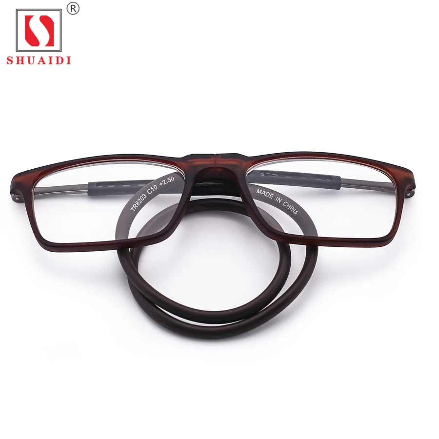 

Men Women Magnet Reading Glasses Unisex Folded Colorful Adjustable Hanging Neck Magnetic Front Presbyopic Glasses