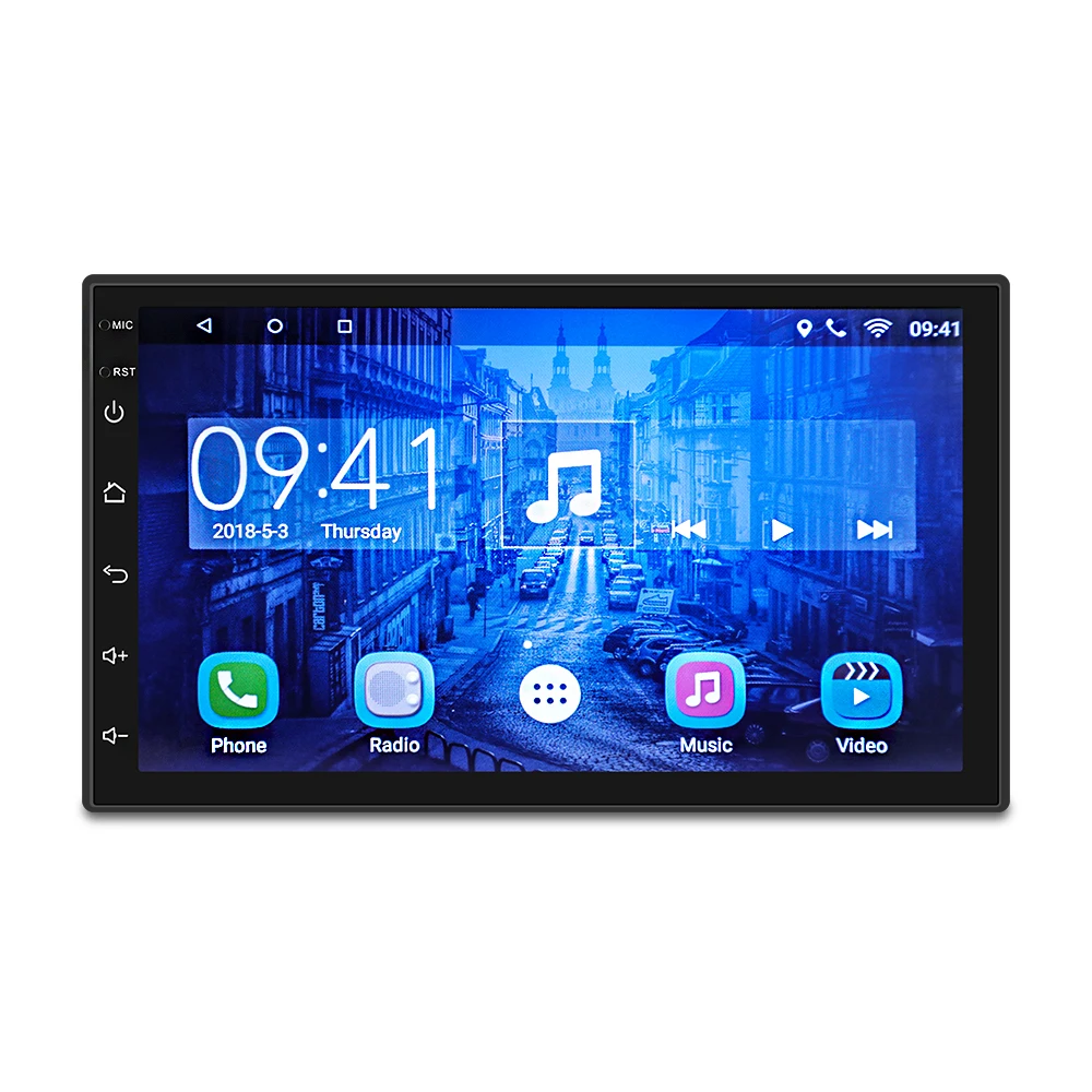 

2 Din Car Radio Android 9.0 Universal GPS Navigation Bluetooth Touch Screen Wifi Car Audio Stereo FM USB Car Multimedia MP5
