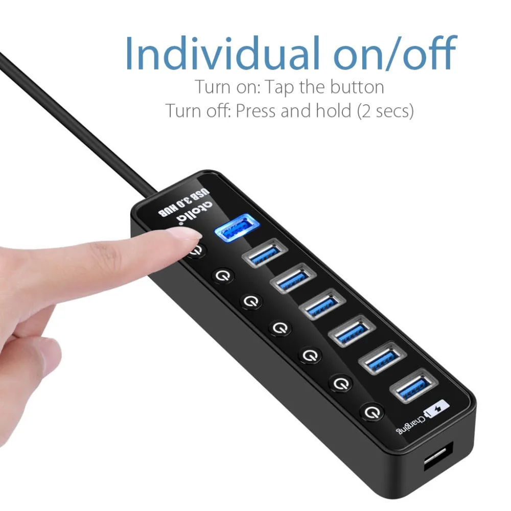 ch207 7-Port USB 3.O Hub - 4