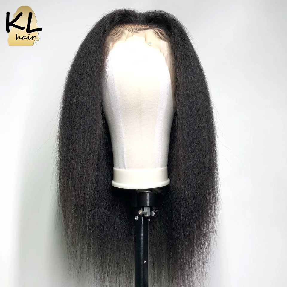 Кудрявые прямые кружевные передние человеческие волосы парики для женщин бразильские Remy человеческие волосы 13*4 кружевные парики с детскими волосами отбеленные узлы KL