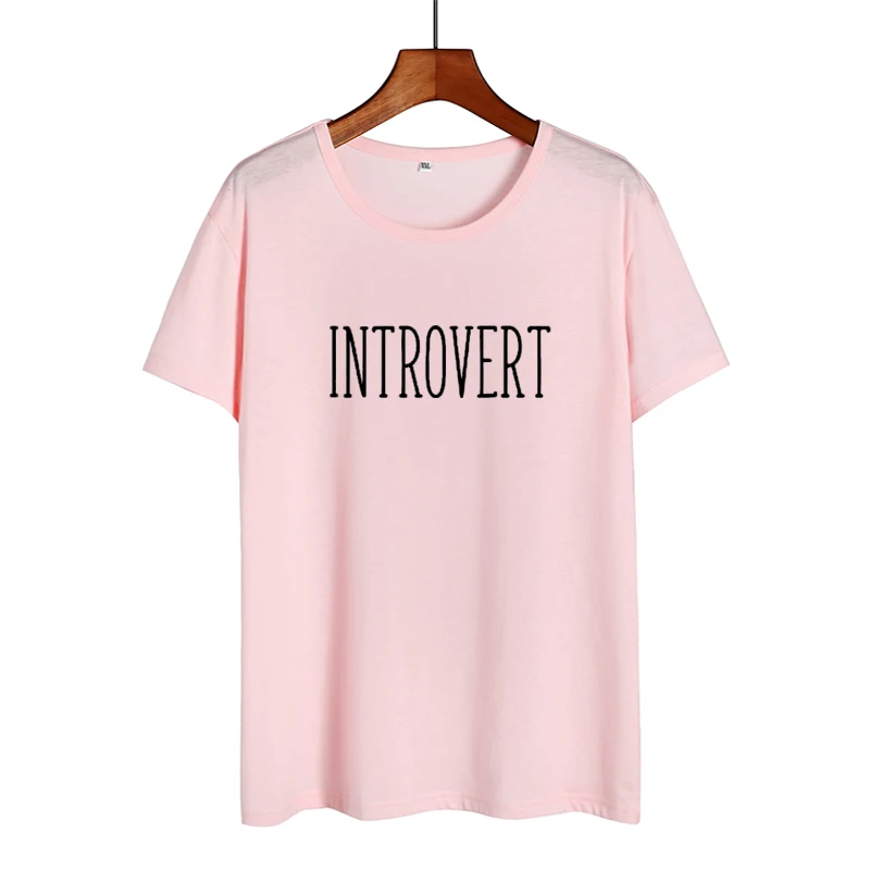 Футболка Introvert для любителей книг летняя хлопковая футболка черного и белого