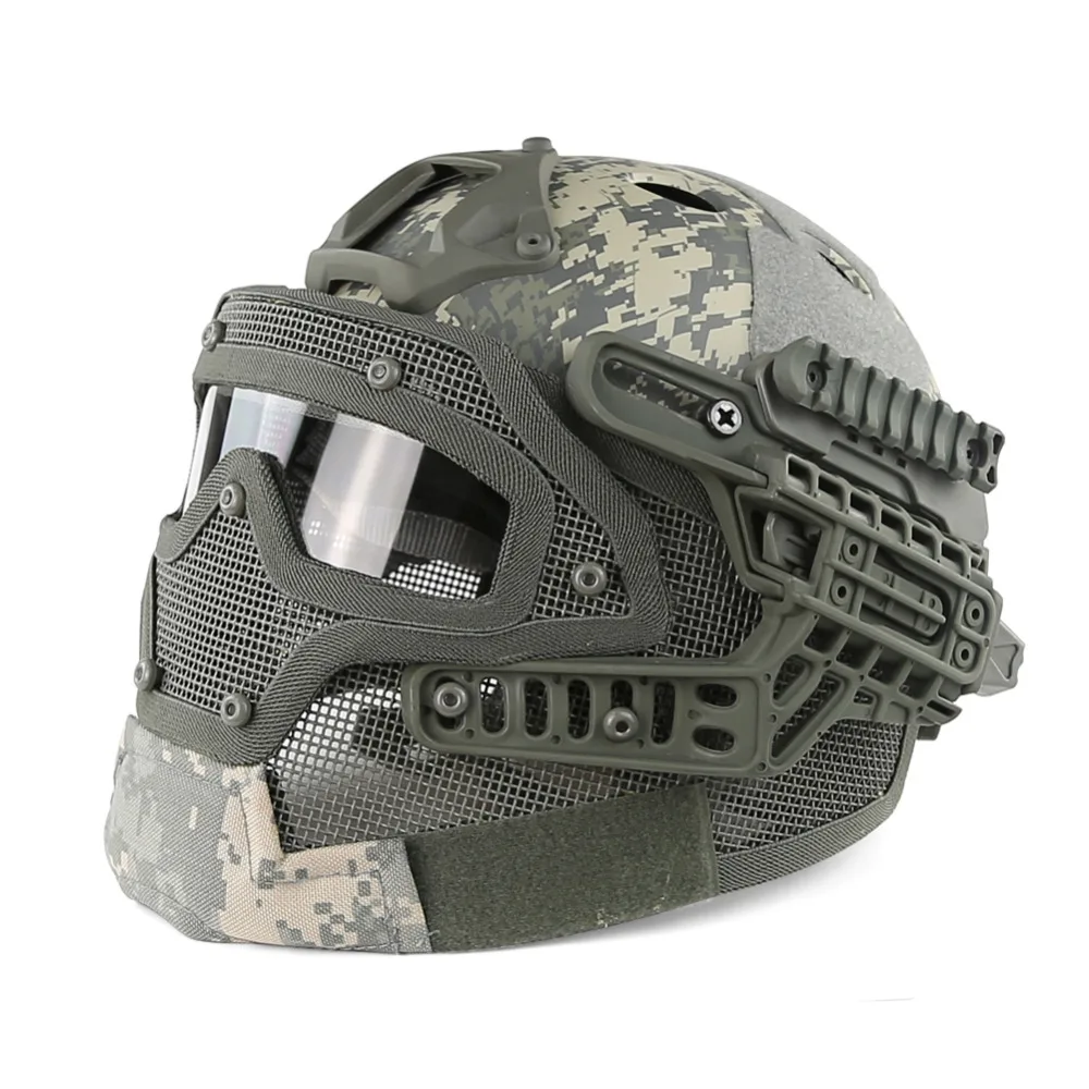 Tactical Army Military Protective Helmet Adjustable Cover Casco Helmet Face Mask WST Paintball Airsoft Hunting Accessories Tactical Army Military Protective Helmet Adjustable Cover Casco Helmet Face Mask WST Paintball Airsoft Hunting Accessories